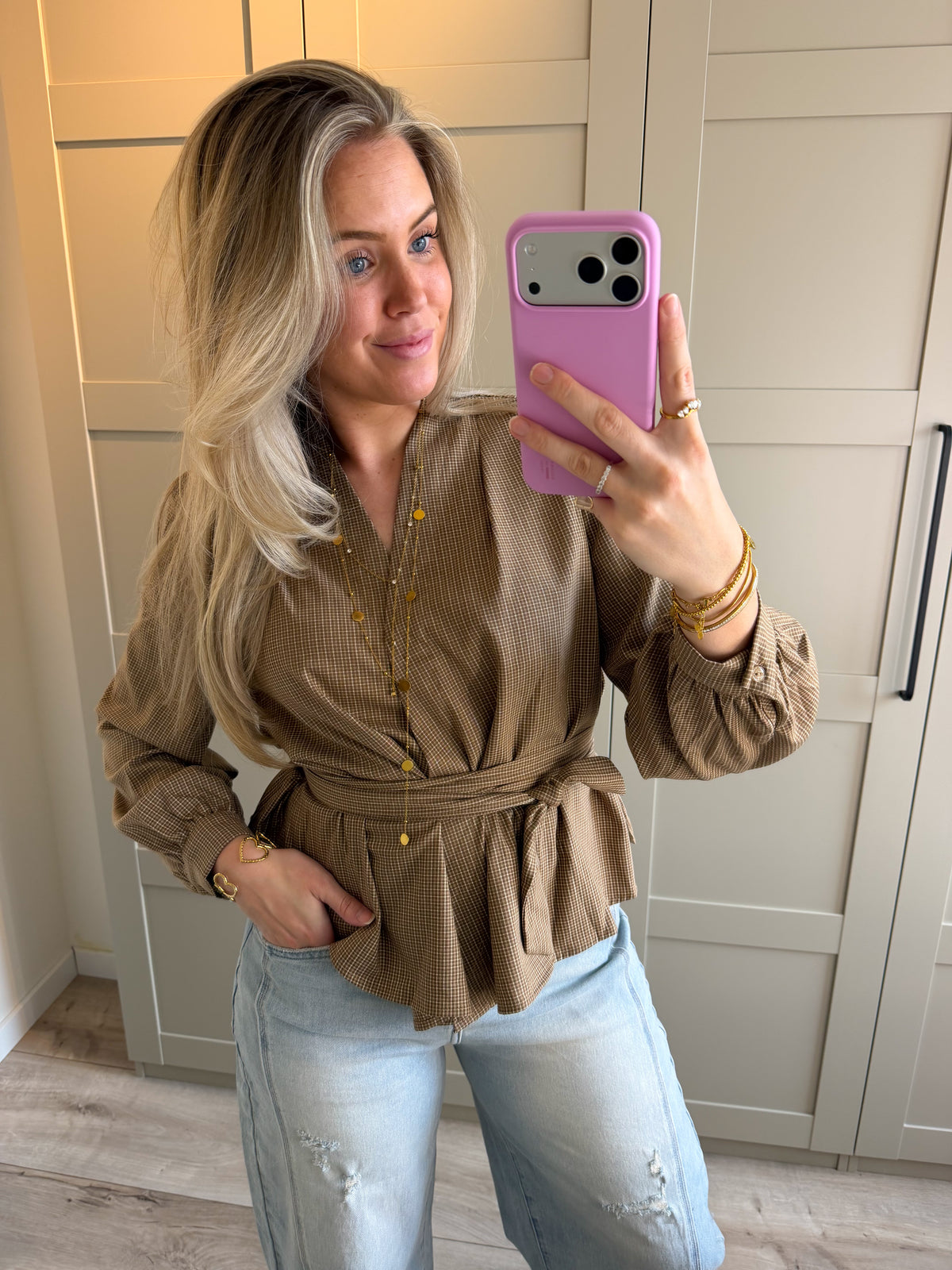 Blouse | Ivy | Beige
