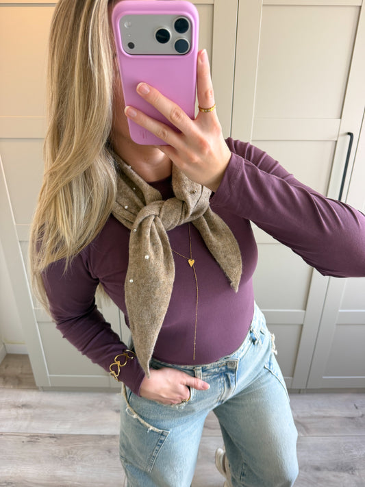 Sjaal | Kaya | Taupe