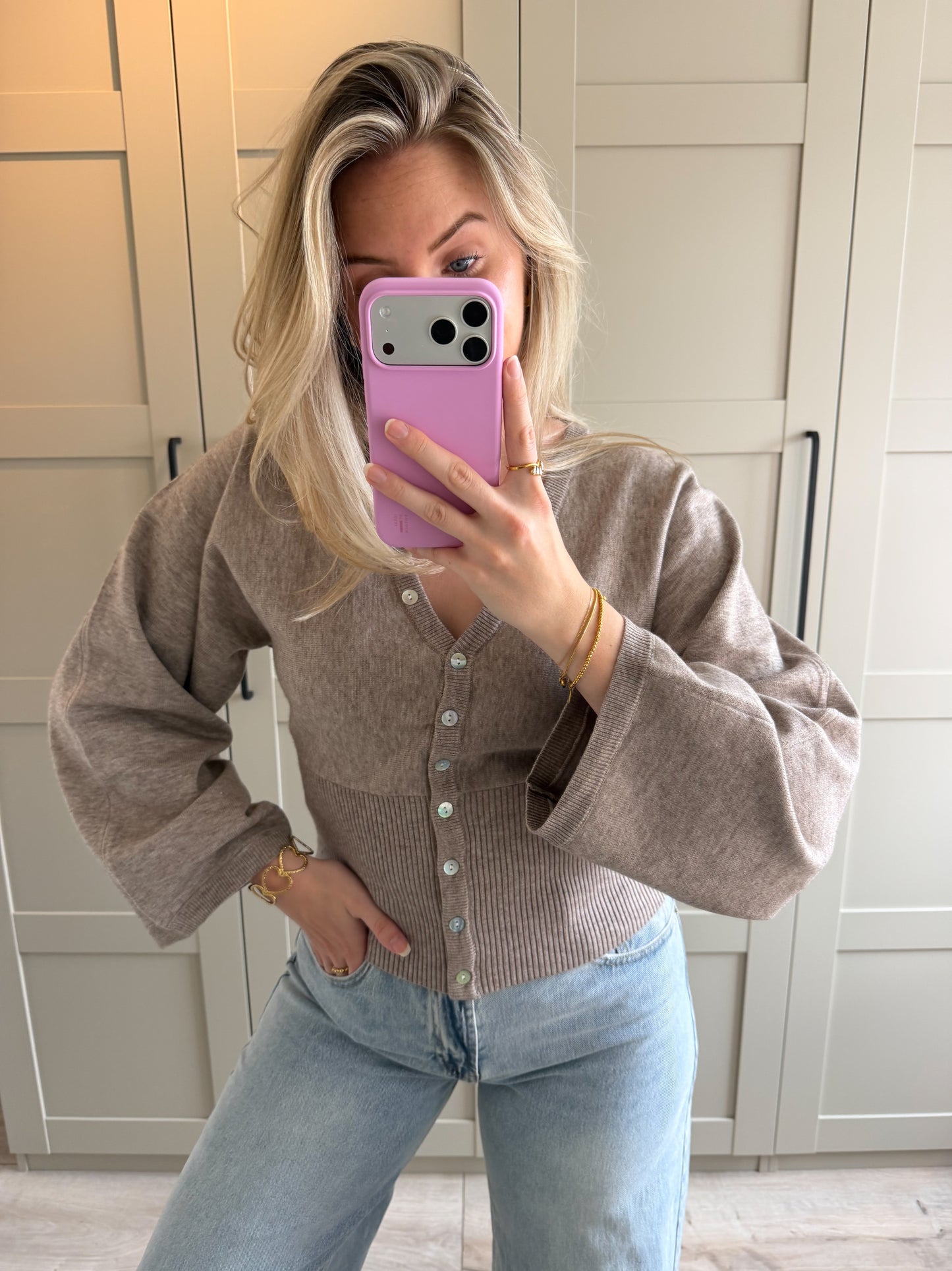 Trui | Laris | Taupe