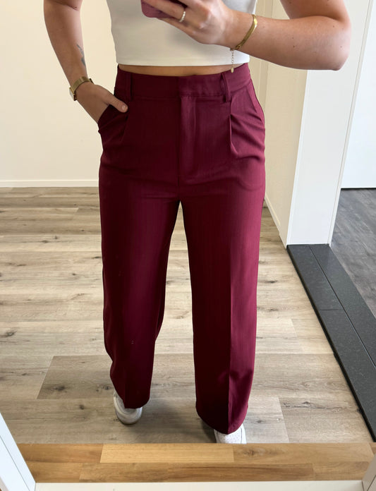 Pantalon | Charlie | Burgundy