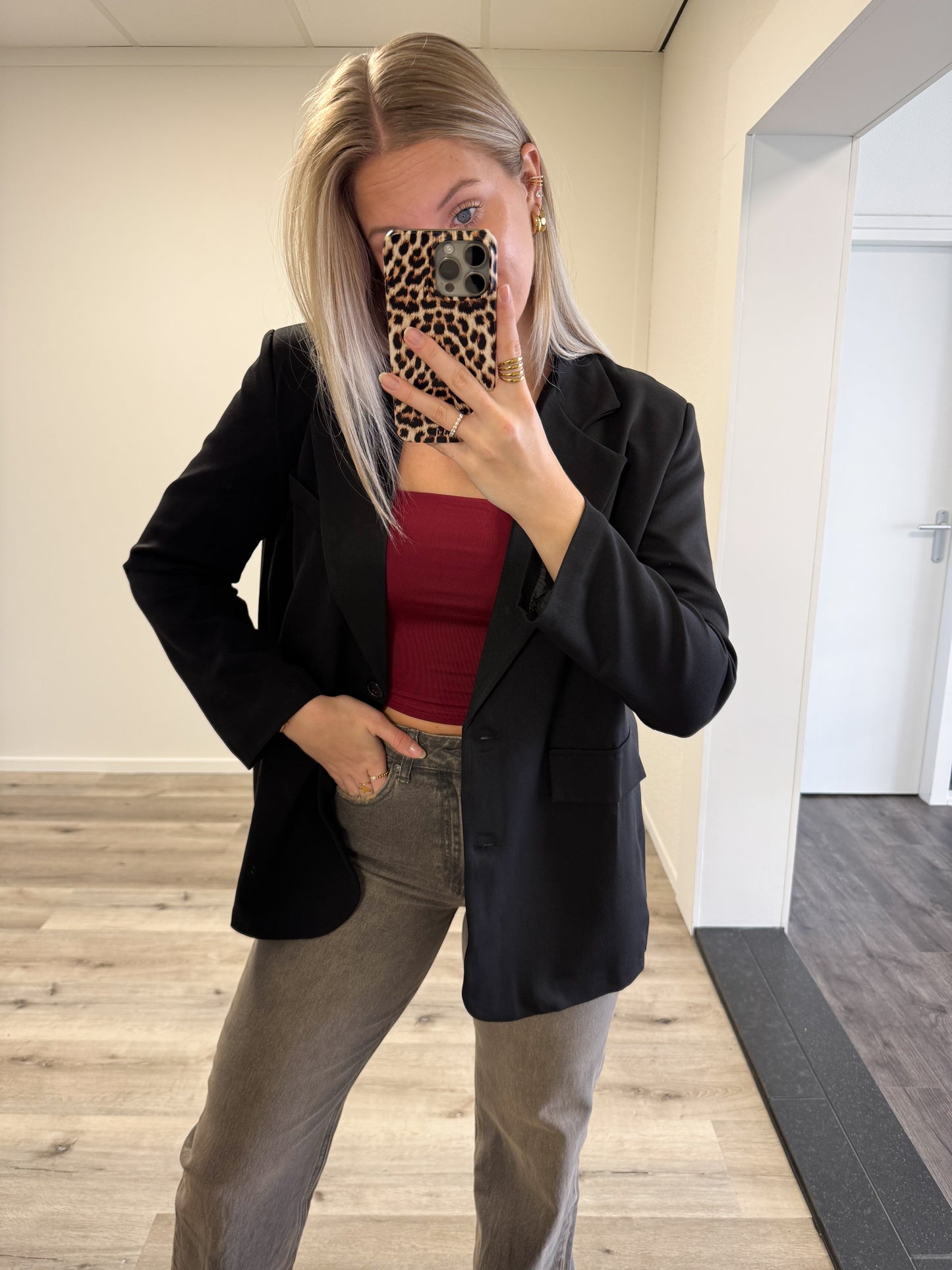 Blazer | Novi | Zwart (overslag rug)