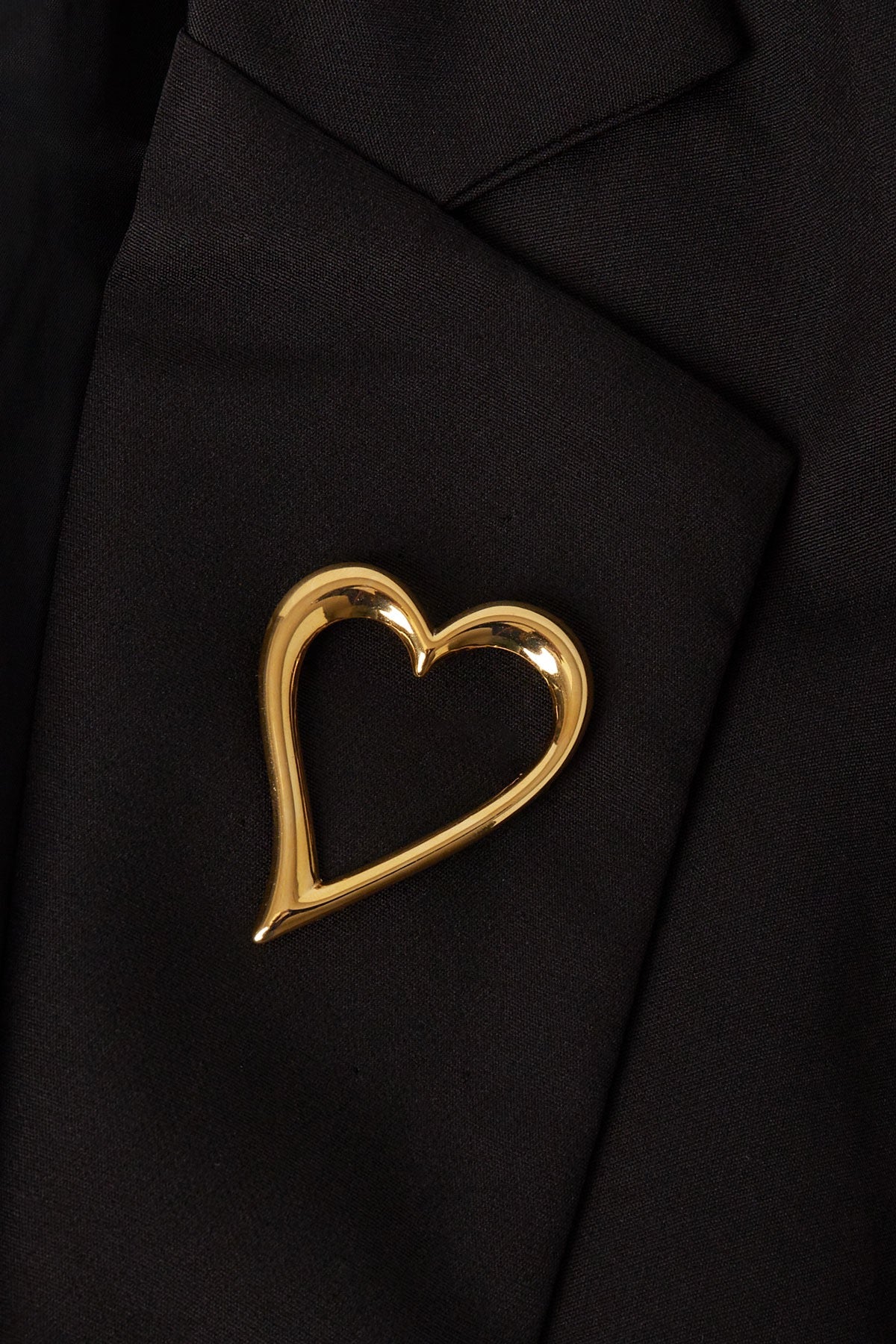 Broche | Open heart | Goud