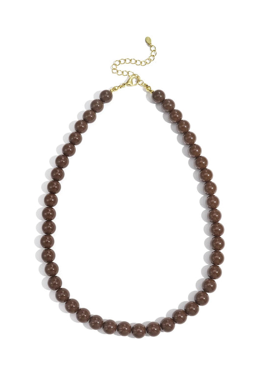 Ketting | Dots | Donkerbruin